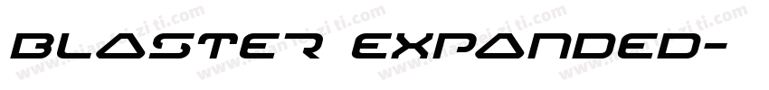blaster expanded字体转换